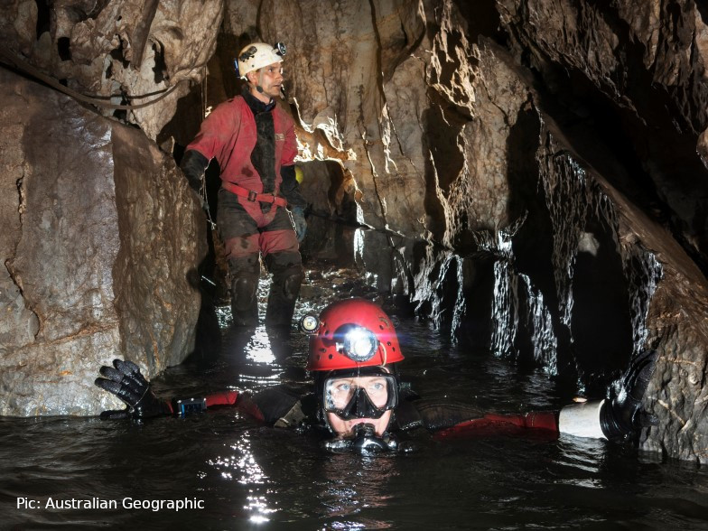 Deborah Johnston cave explorer and presenter at OZTek Advanced Diving Conference