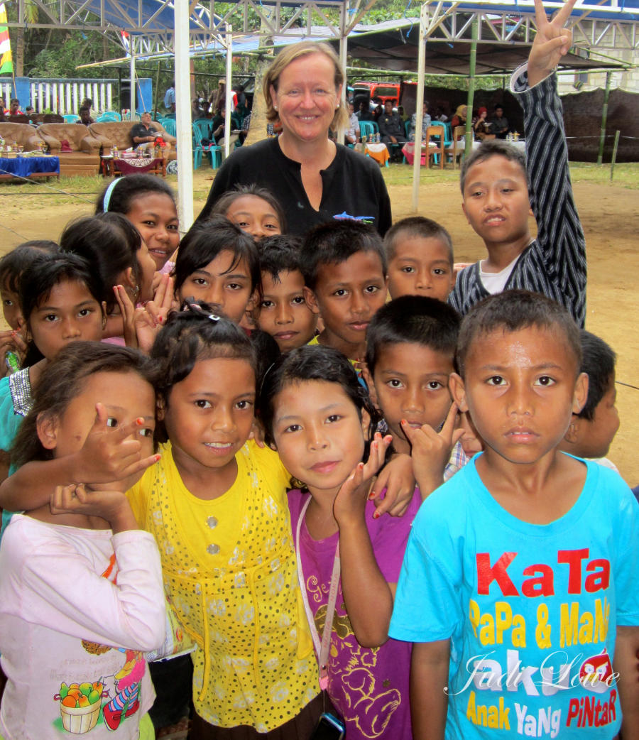 Judi Lowe in Indonesia